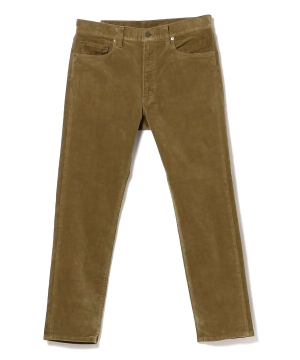 5 pocket tapered corduroy pants - Beige