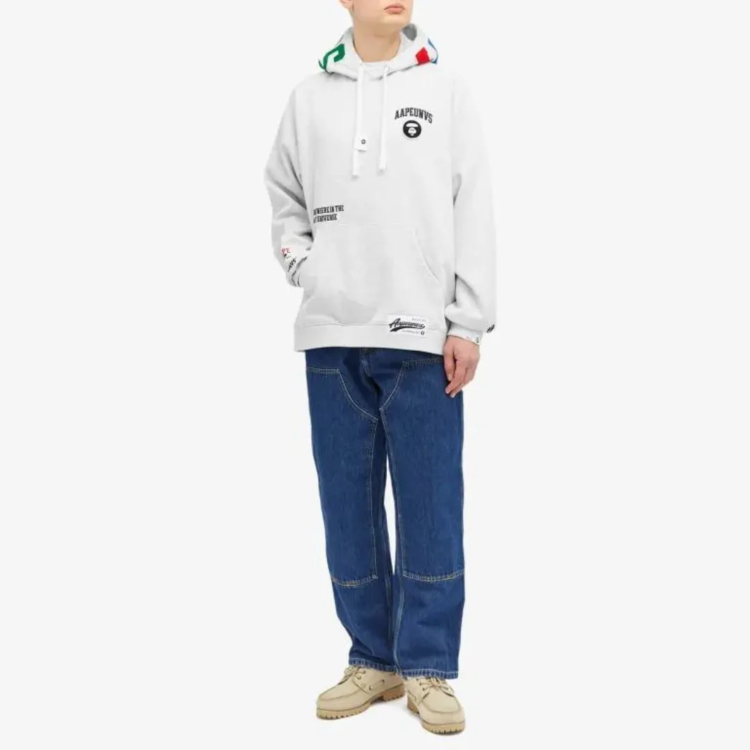 A BATHING APE  |Unisex Street Style Long Sleeves Cotton Oversized Logo