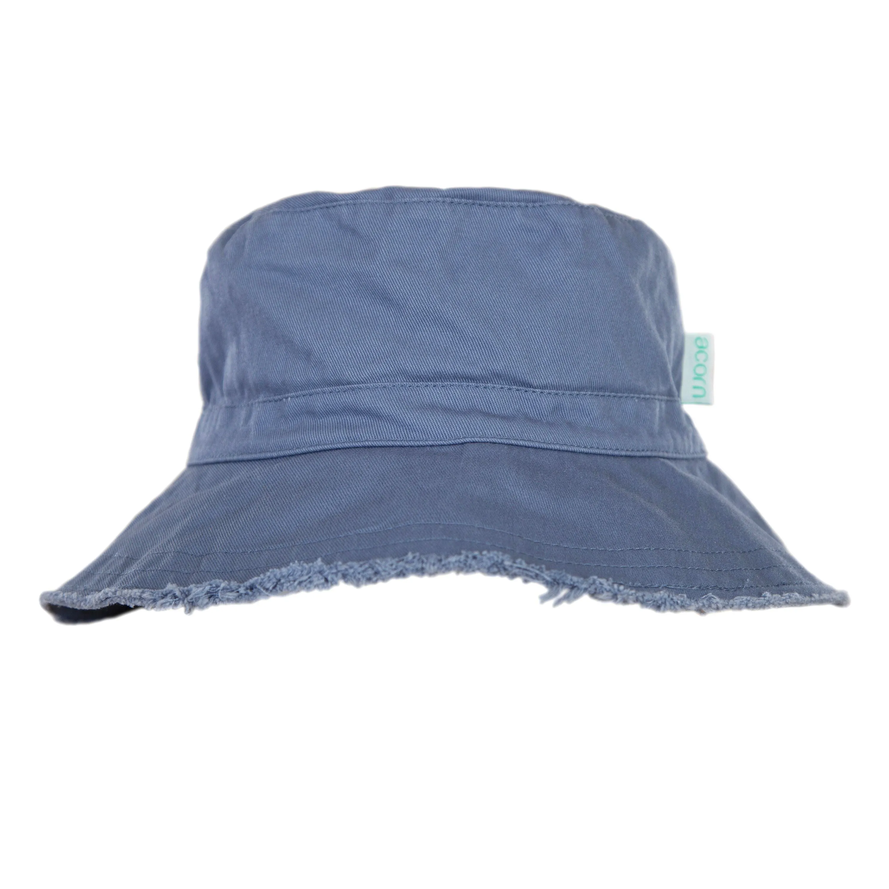 Acorn Kids Frayed Bucket Hat - SKY BLUE