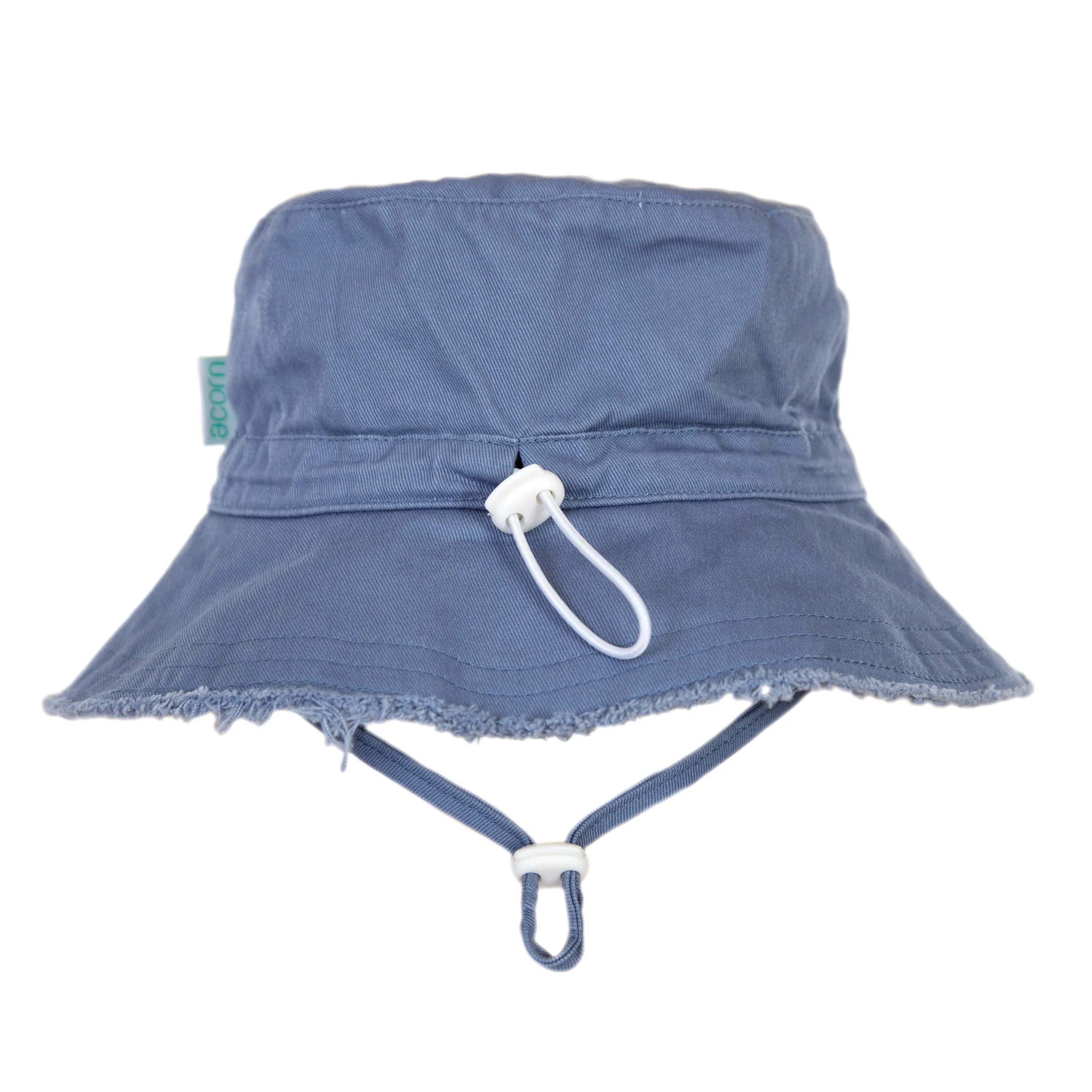 Acorn Kids Frayed Bucket Hat - SKY BLUE