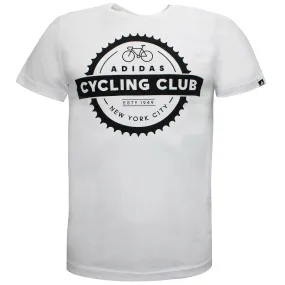 Adidas Cycling Club NYC T-Shirt White - Mens