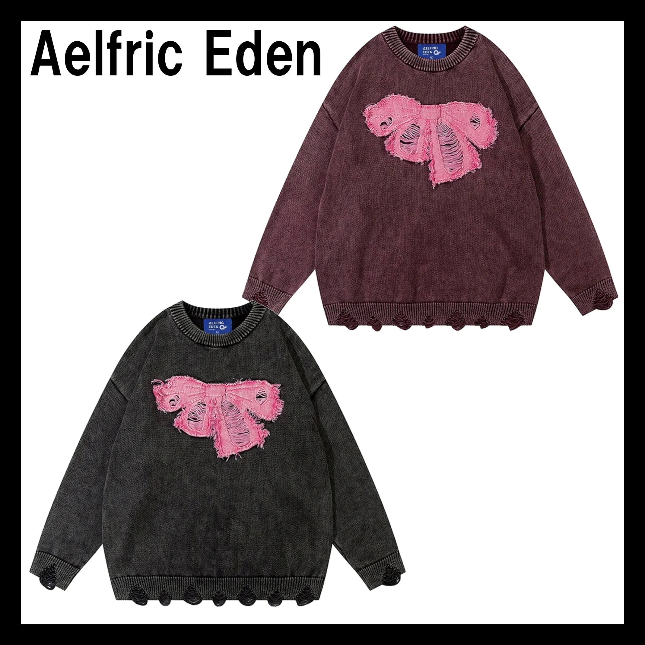 Aelfric Eden  |Crew Neck Unisex Nylon Street Style Long Sleeves Plain