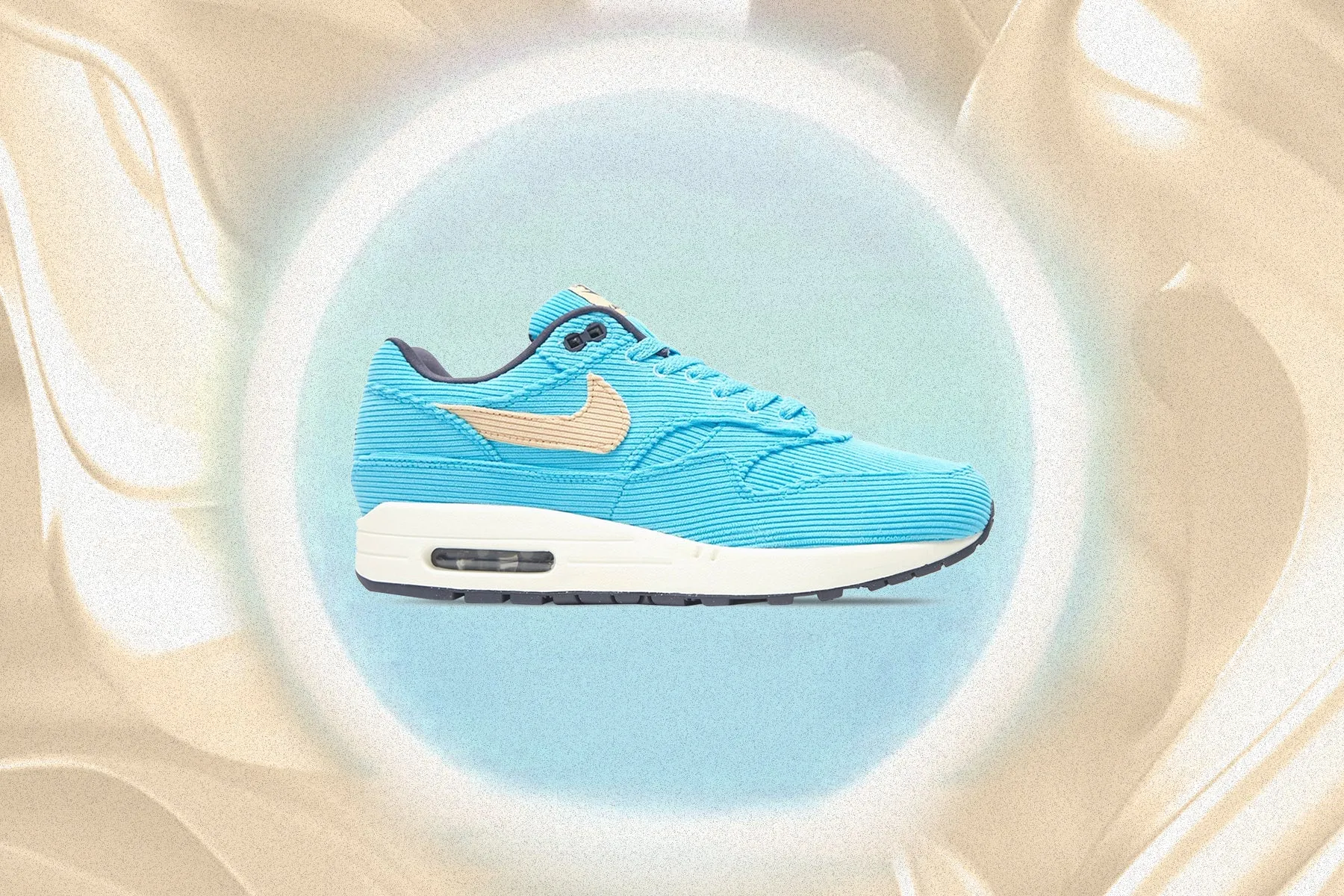 Air Max 1 PRM Corduroy - Sesame/Gridiron/Baltic Blue