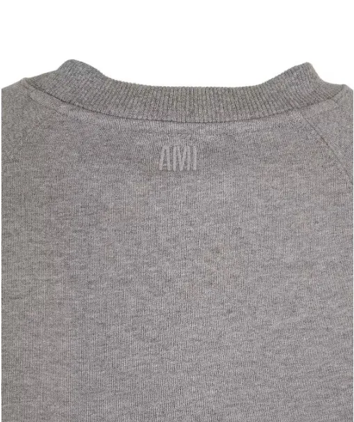 AMI PARIS  |Crew Neck Heart Unisex Street Style Long Sleeves Plain