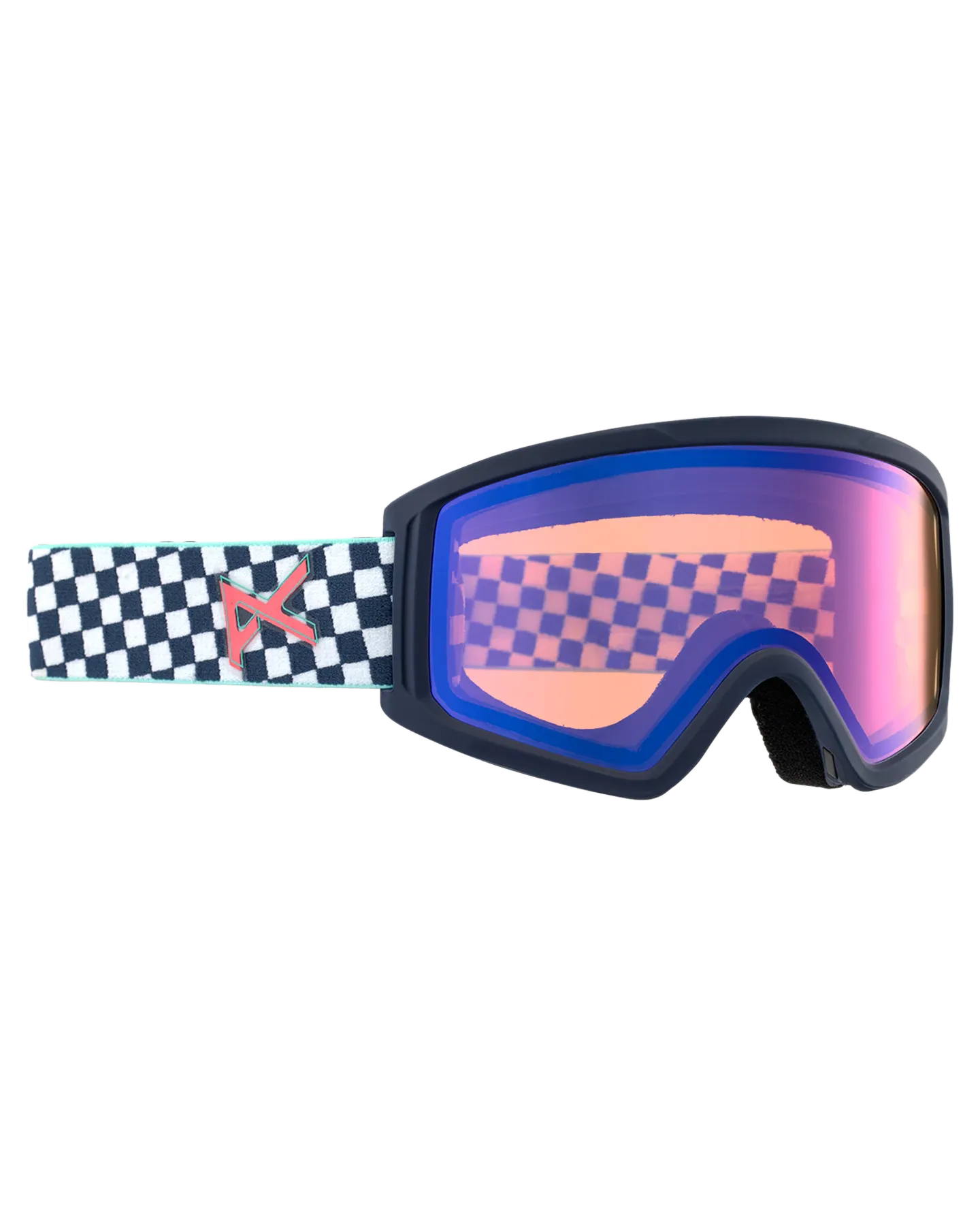 Anon Kids' Tracker 2.0 Snow Goggles - Checkers/Blue Amber Lens