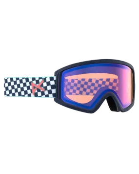 Anon Kids' Tracker 2.0 Snow Goggles - Checkers/Blue Amber Lens