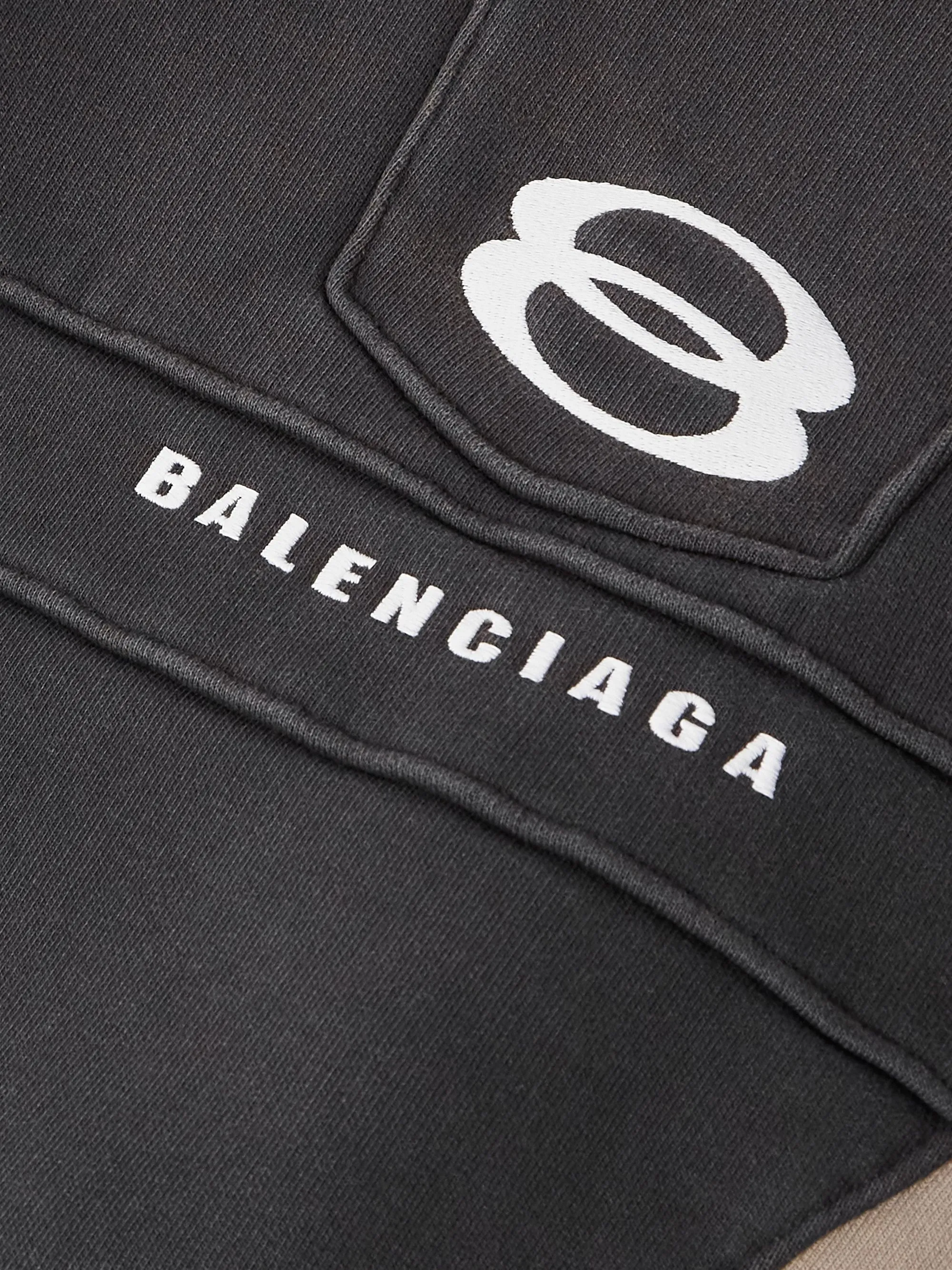 BALENCIAGA  |Unisex Street Style Bi-color Long Sleeves Plain Cotton