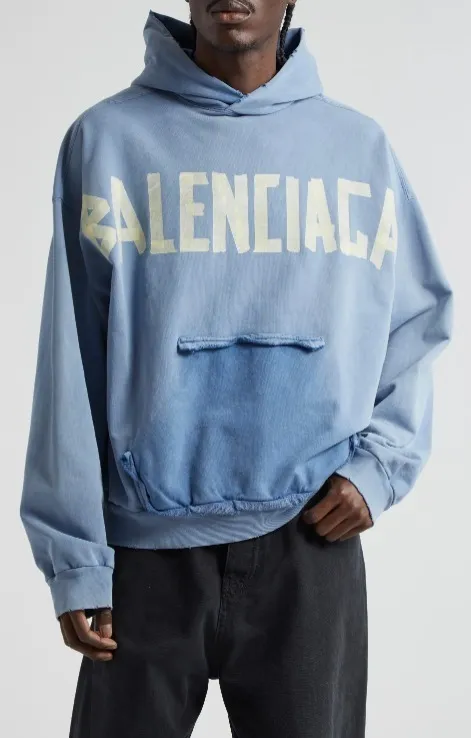 BALENCIAGA  |Unisex Street Style Long Sleeves Plain Cotton Oversized Logo