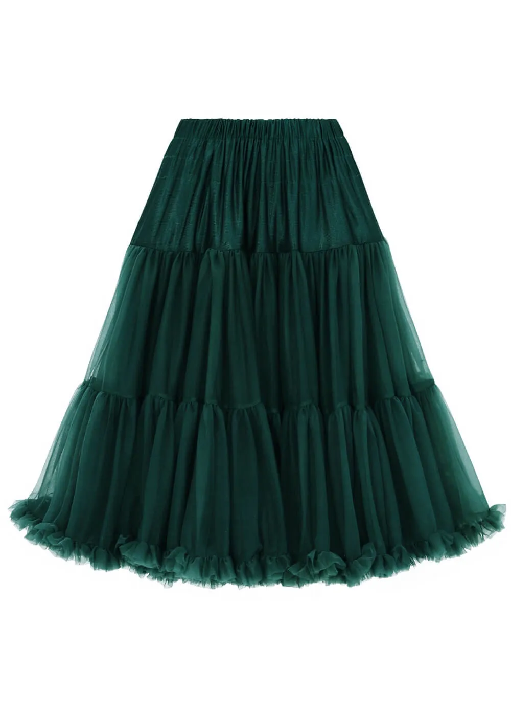 Banned 50's Petticoat Lang Dark Green