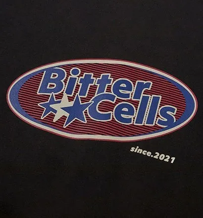 BITTER CELLS  |Crew Neck Street Style Long Sleeves Plain Cotton Logo