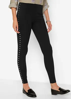 bonprix Studded Jersey Leggings | Grattan