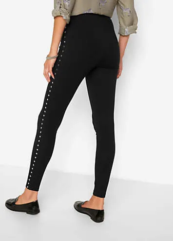 bonprix Studded Jersey Leggings | Grattan