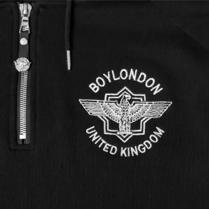 BOY LONDON  |Unisex Denim Studded Street Style Collaboration Long Sleeves