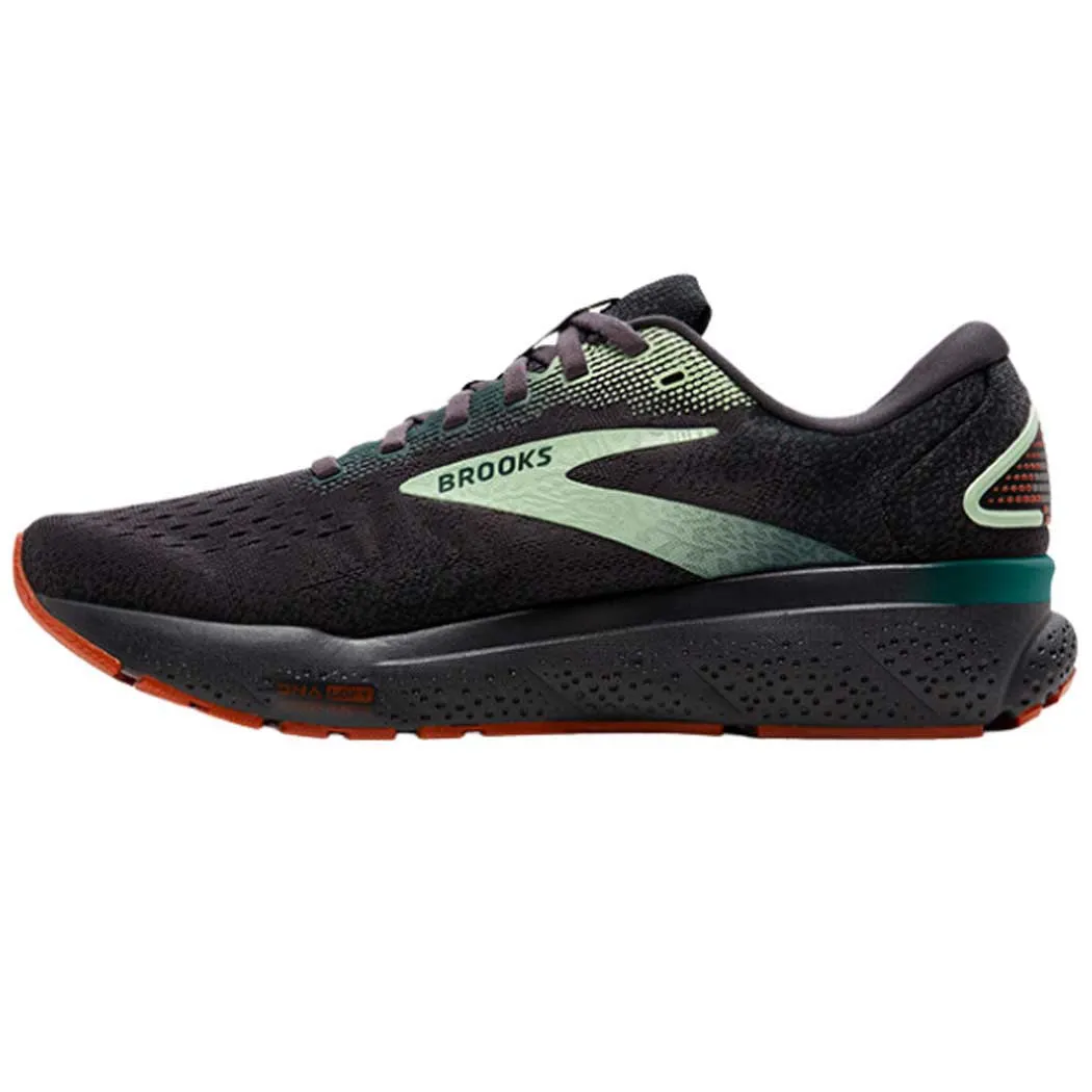 Brooks Ghost 16 Sneaker Blackened Pearl/ June Bug/ Green (Men's)