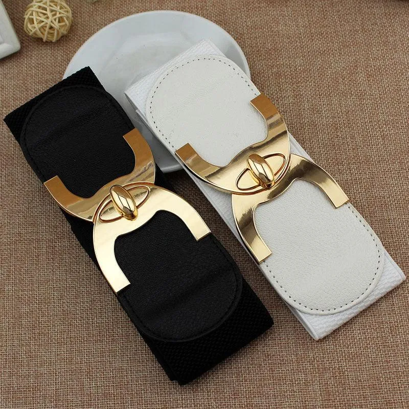 Buckle Elastic Wide Cummerbund Strap Waist Belt