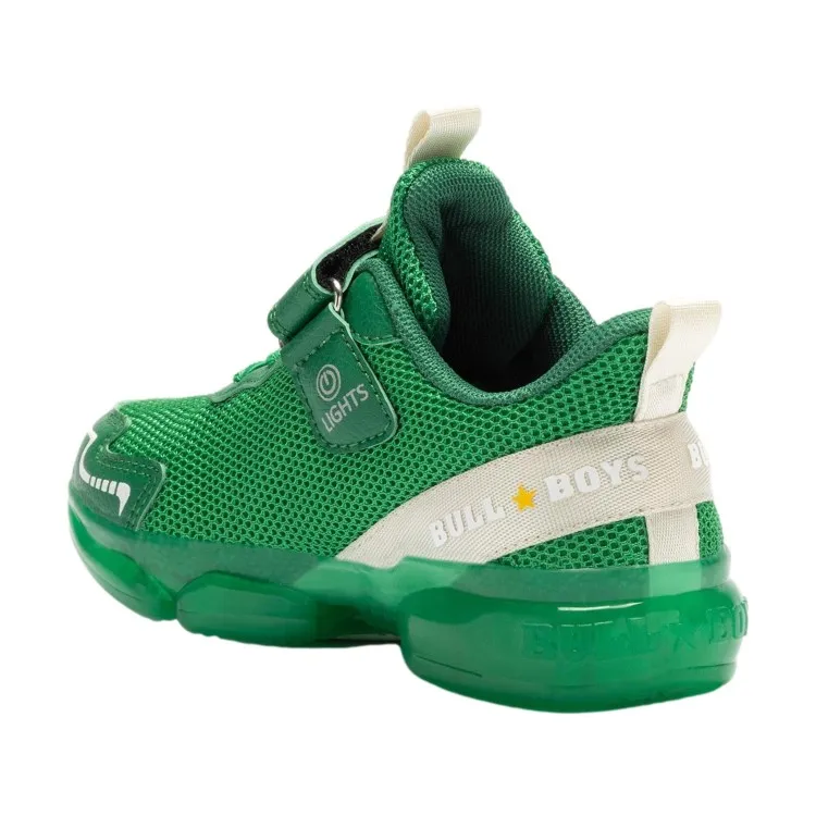 Bull Boys SPINOSAURO Scarpe Bambino Sneaker con Luci Verde