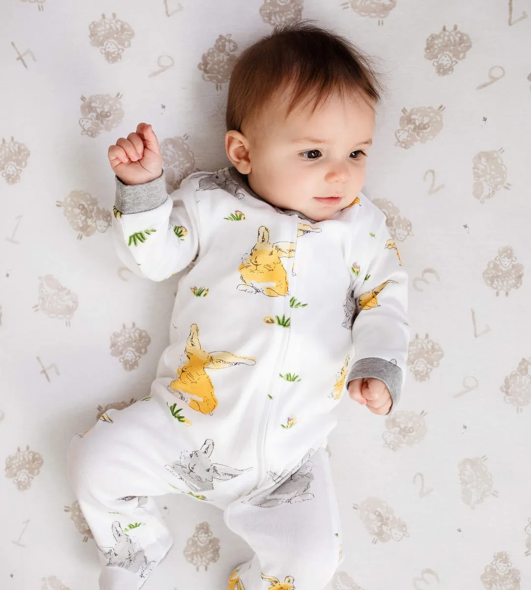 Bunny Trail Organic Cotton Loose Fit Footed Sleep & Play