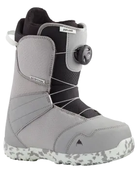 Burton Kids' Zipline Boa Snowboard Boots - Gray/Neo-Mint - 2024