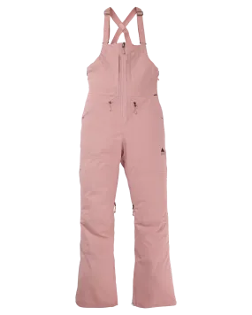 Burton Women's Reserve Stretch 2L Bib Snow Pants - Powder Blush