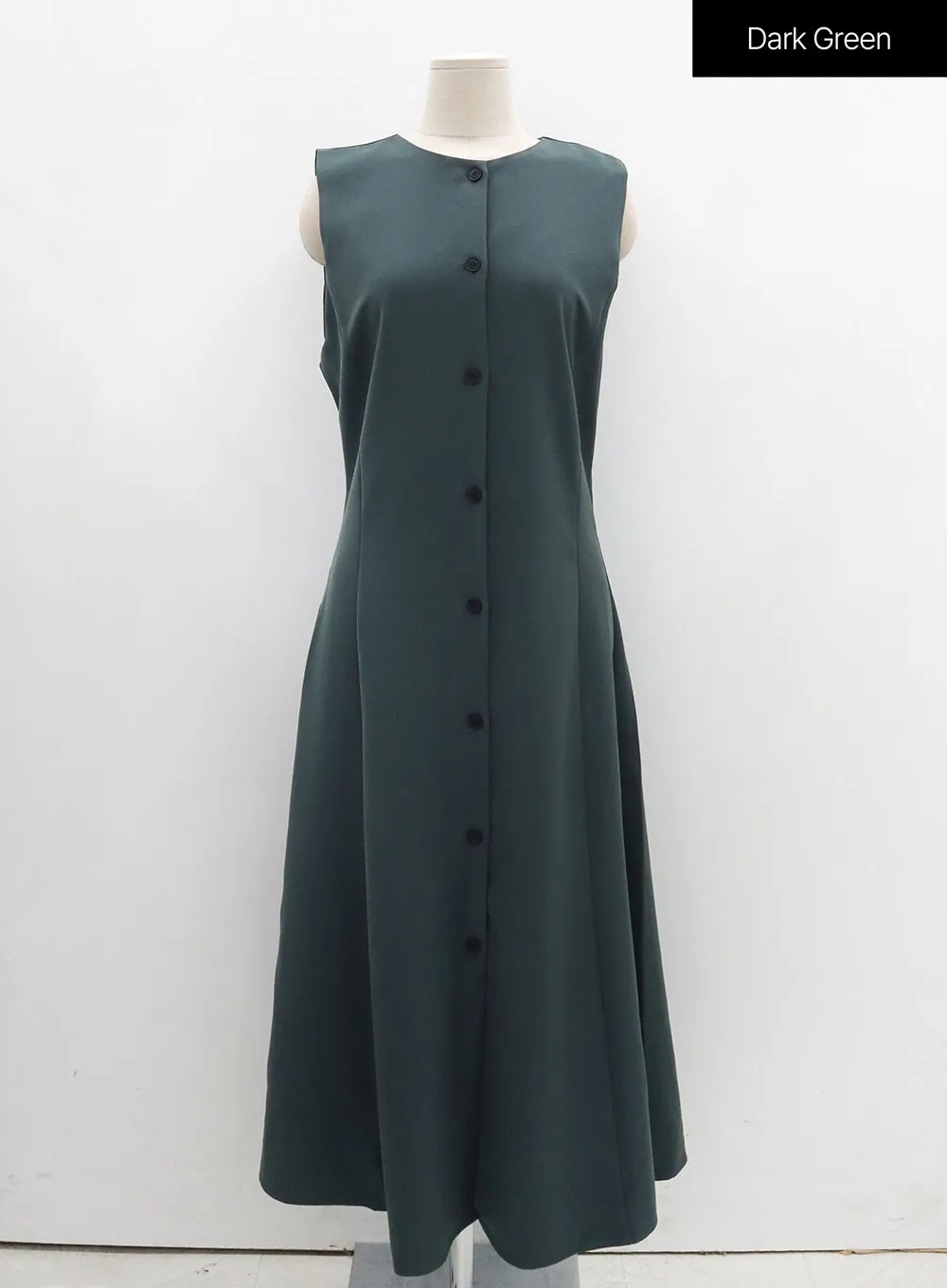 Button Down Sleeveless Maxi Dress OG19