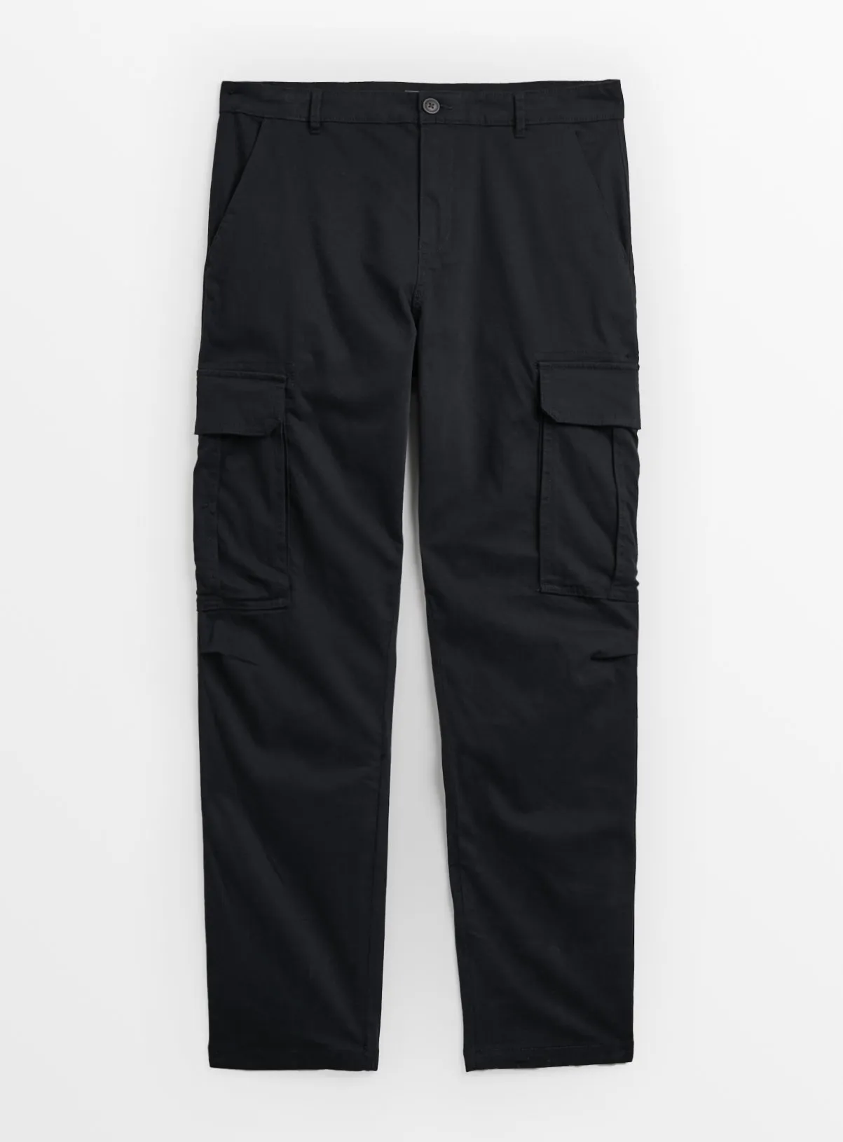 Buy Navy Cargo Trousers 44R | Trousers | Tu