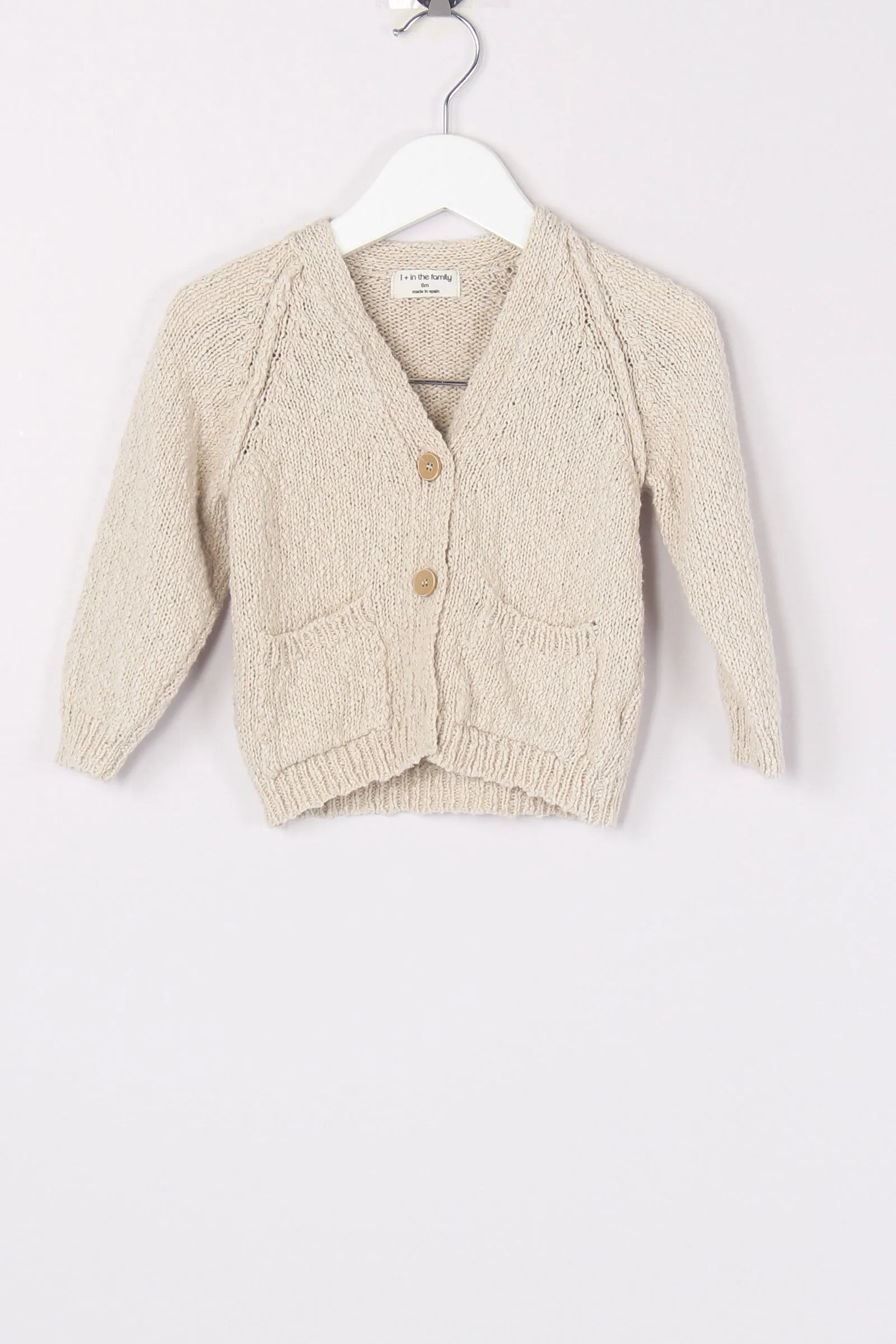 Cardigan Basico Natural