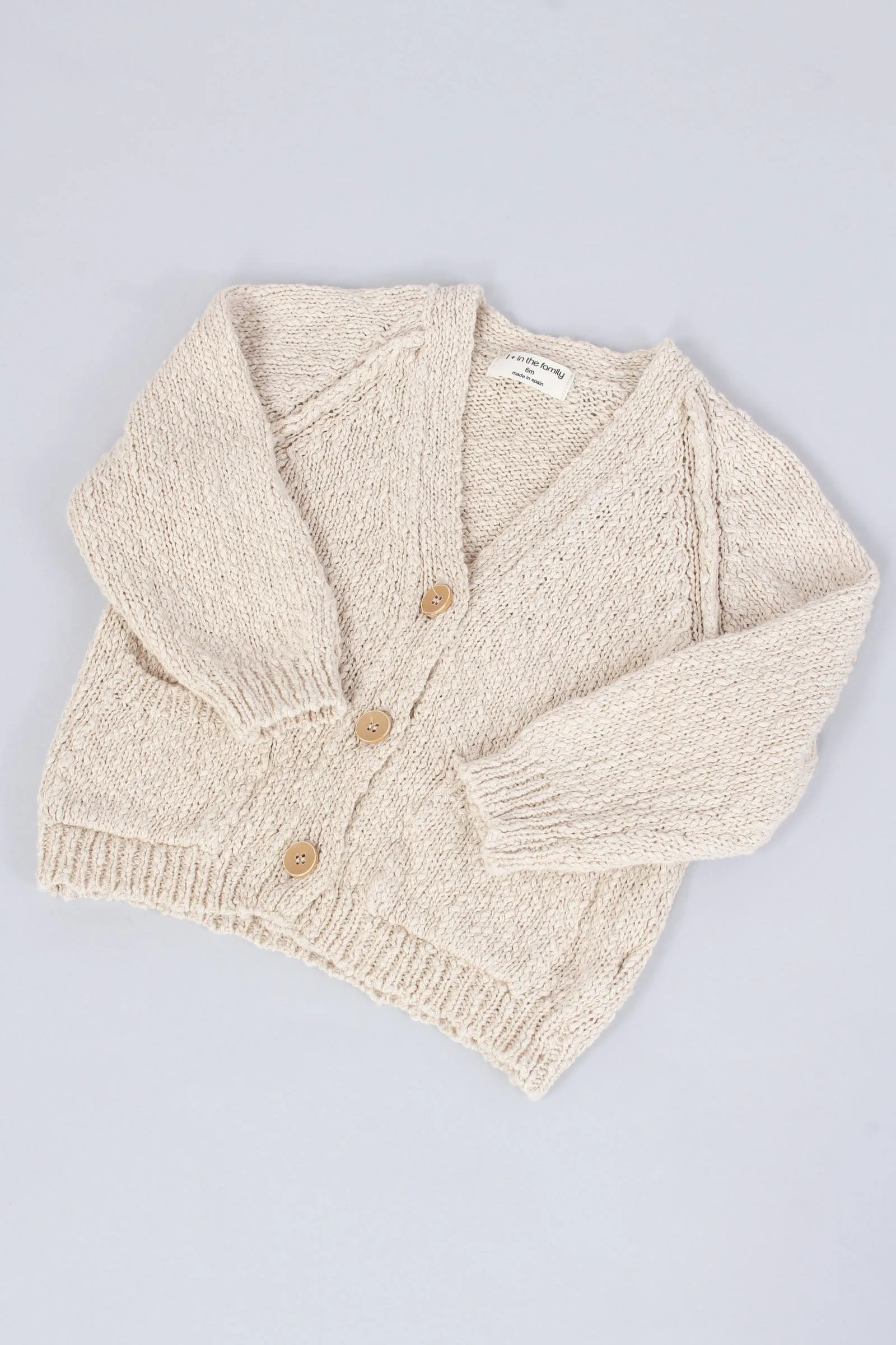 Cardigan Basico Natural