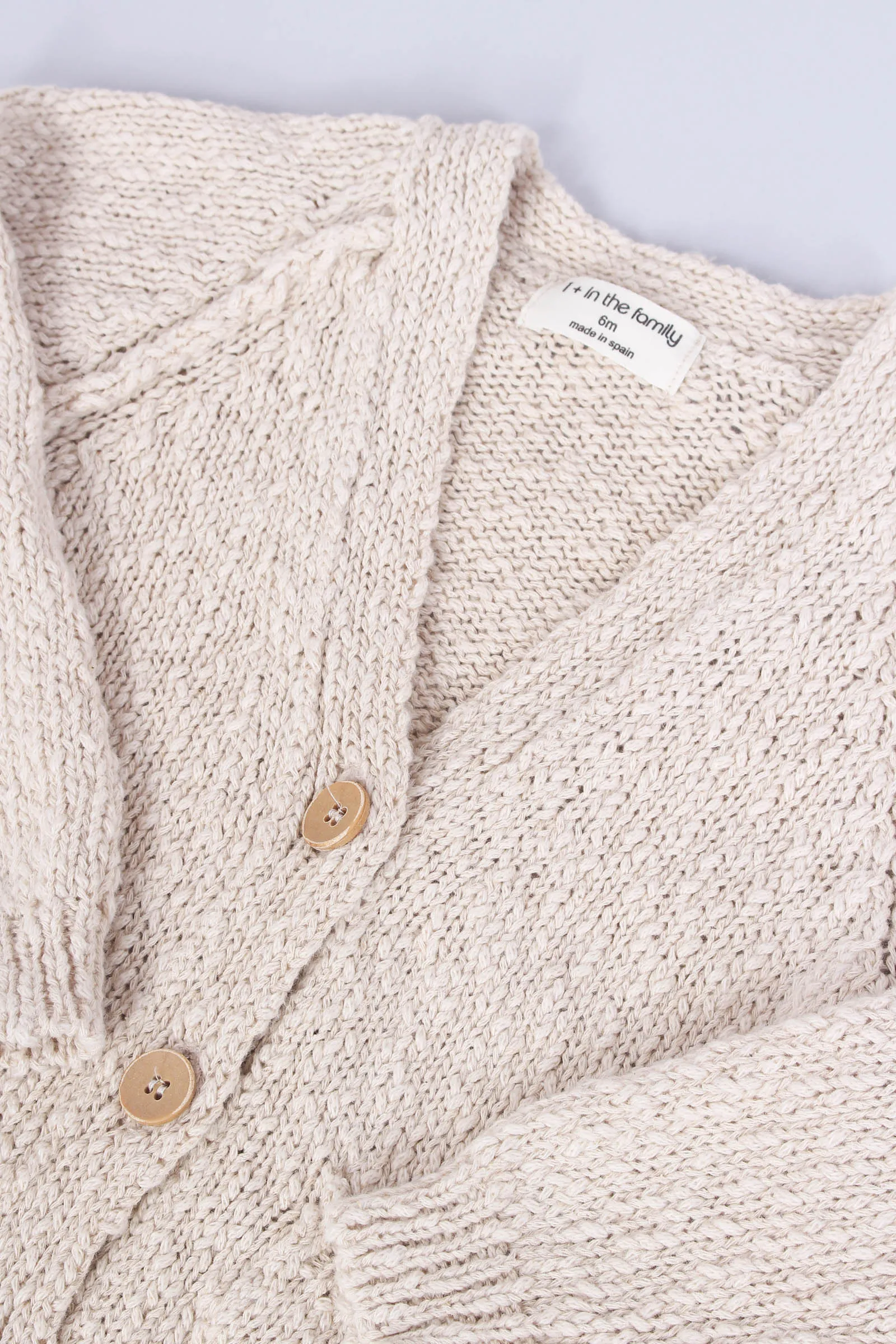 Cardigan Basico Natural