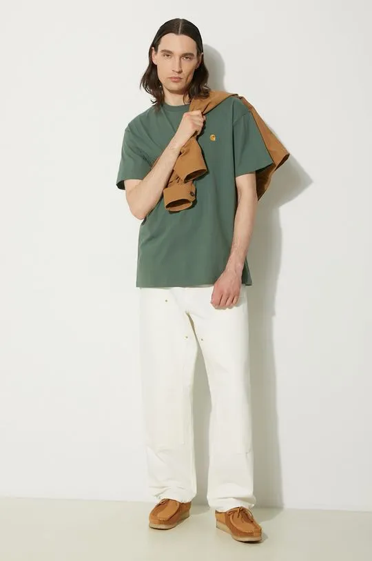 Carhartt WIP cotton trousers Double Knee Pant beige color I031501.D602