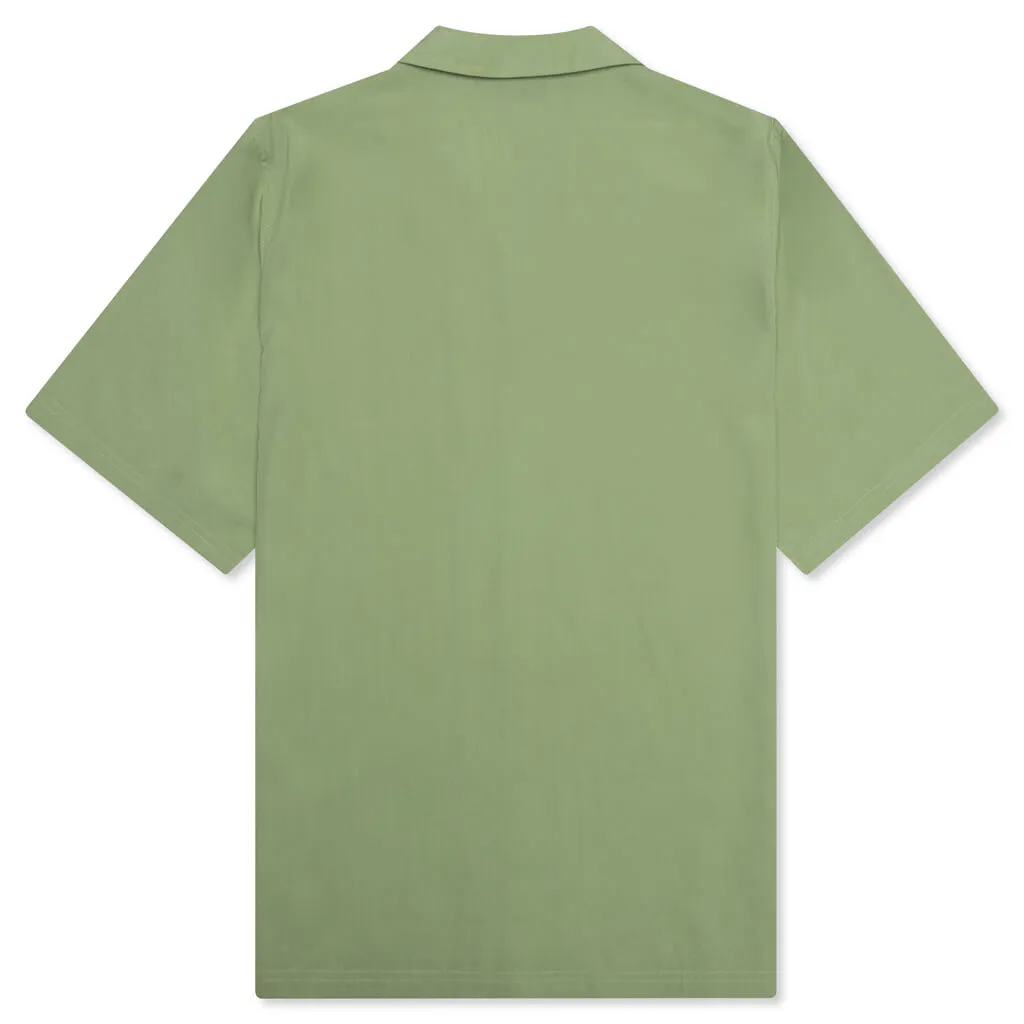 Choices Camp Collar Button Down - Green