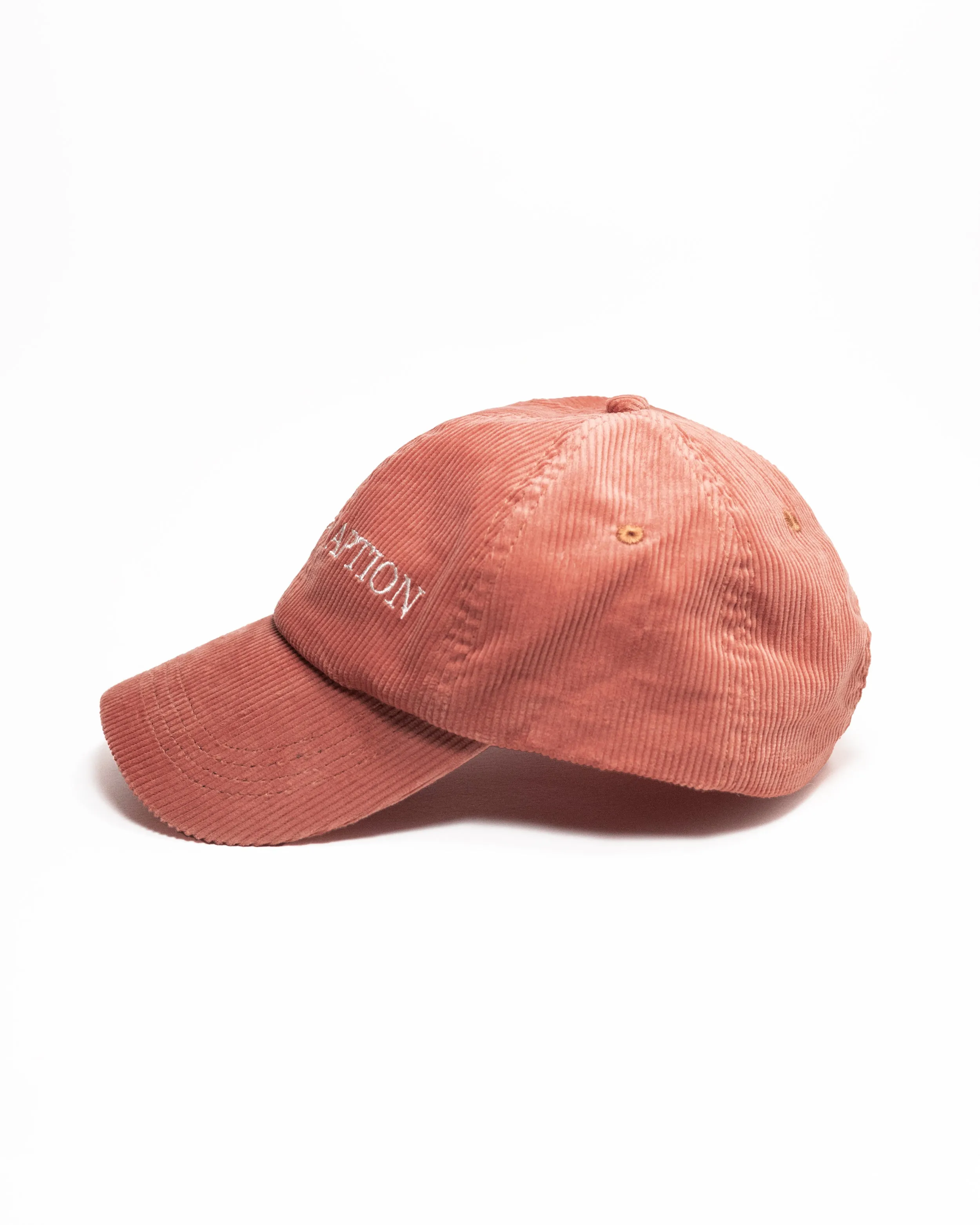 Closed Caption Corduroy Cap in Rose