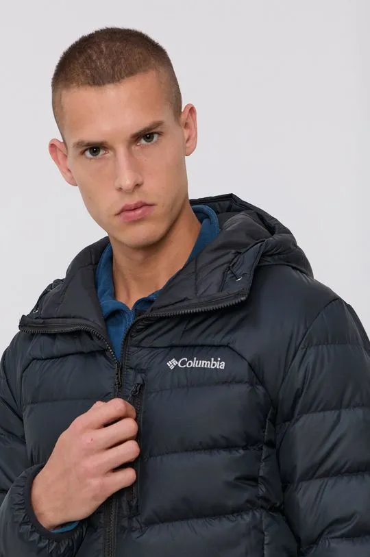 Columbia down jacket M Autumn Park Down Hoode men's black color 1930241