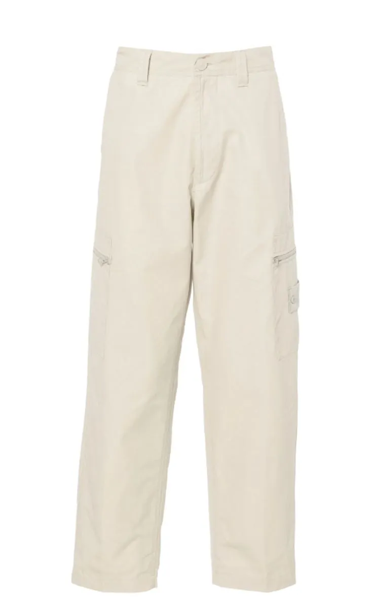 COMPASS-BADGE WIDE-LEG TROUSERS