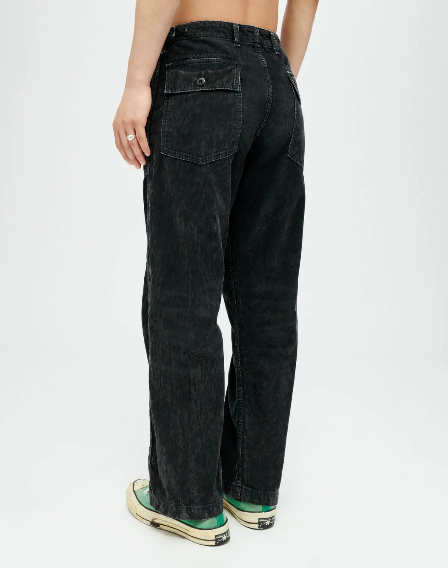 Corduroy Modern Utility Pant - Charcoal and Ash