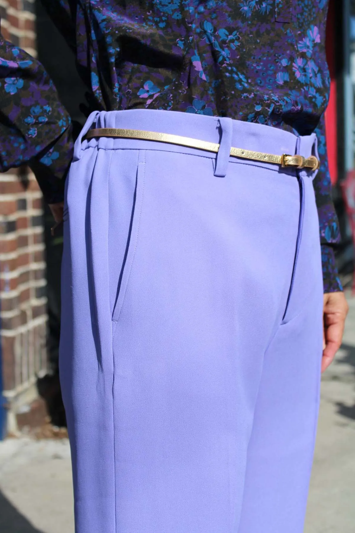 Cropped Trousers - Lavender