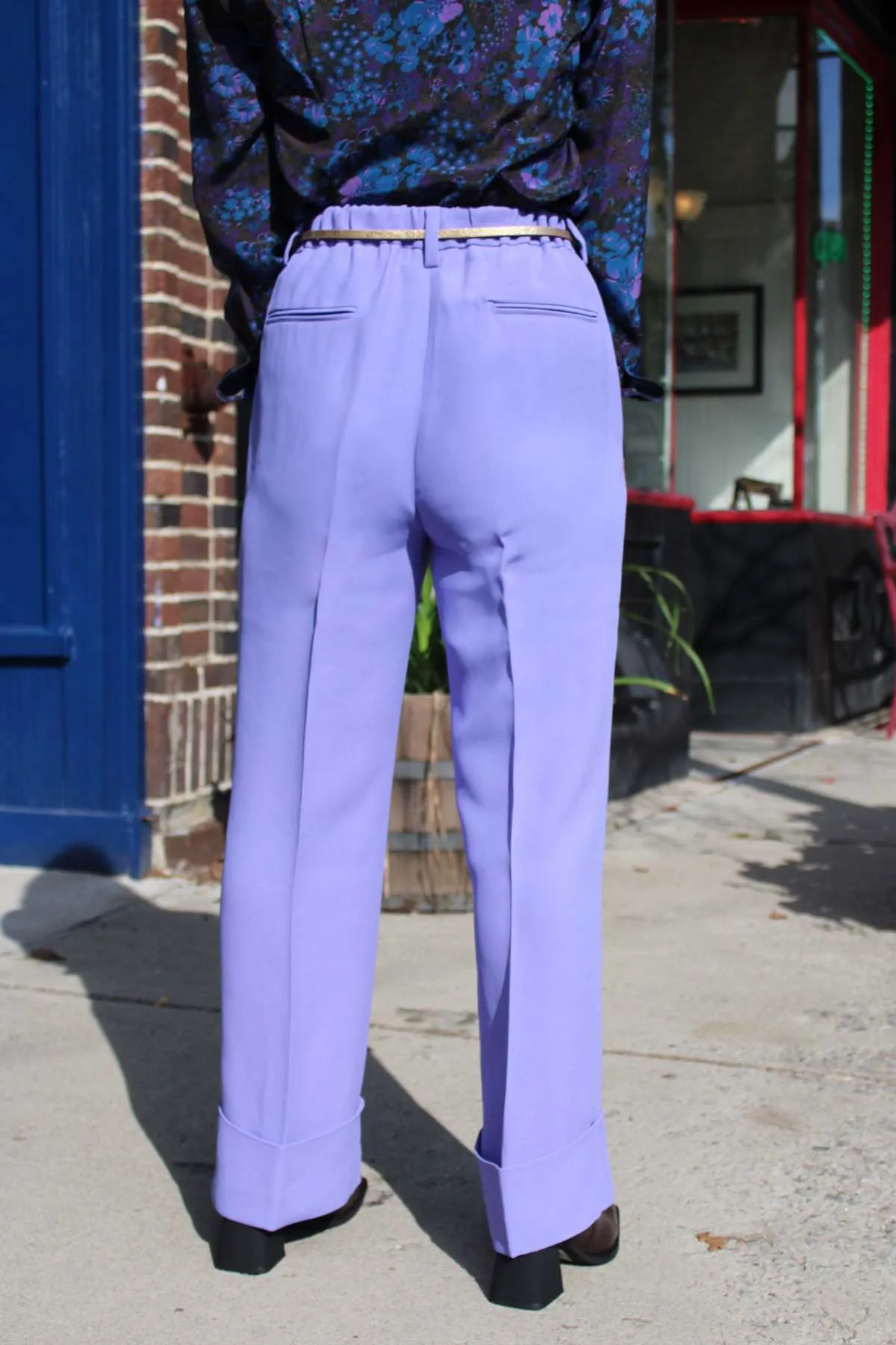 Cropped Trousers - Lavender