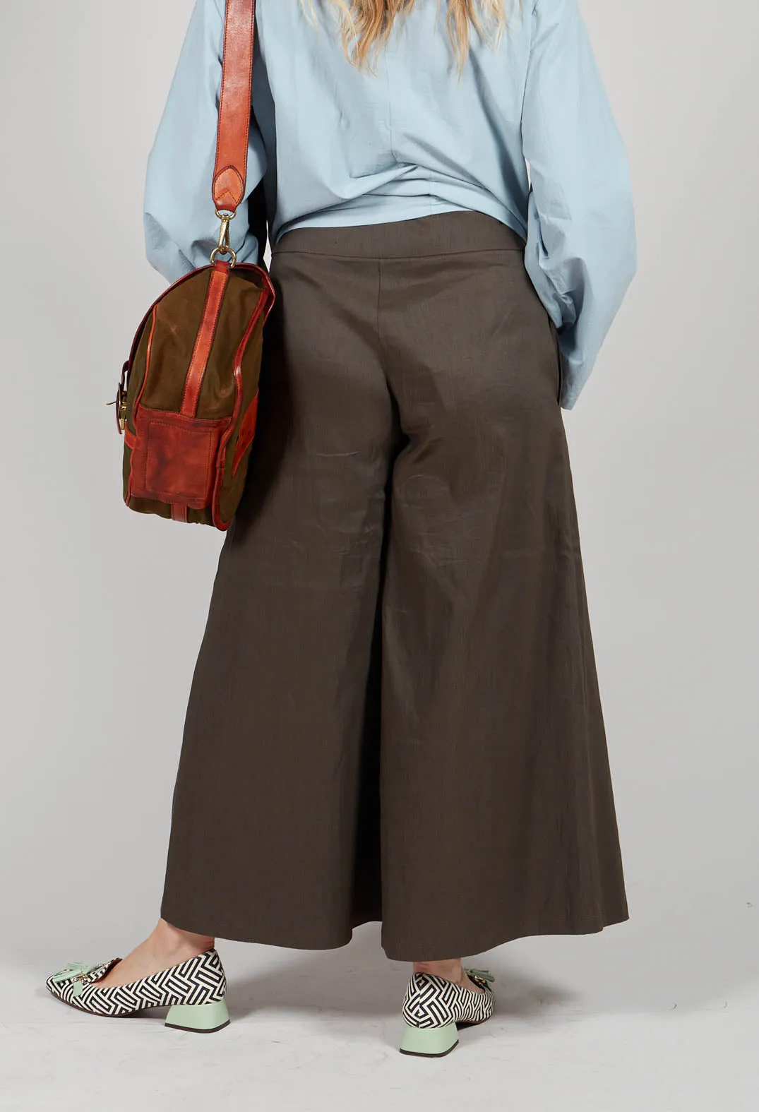 Culotte Trousers in Khaki