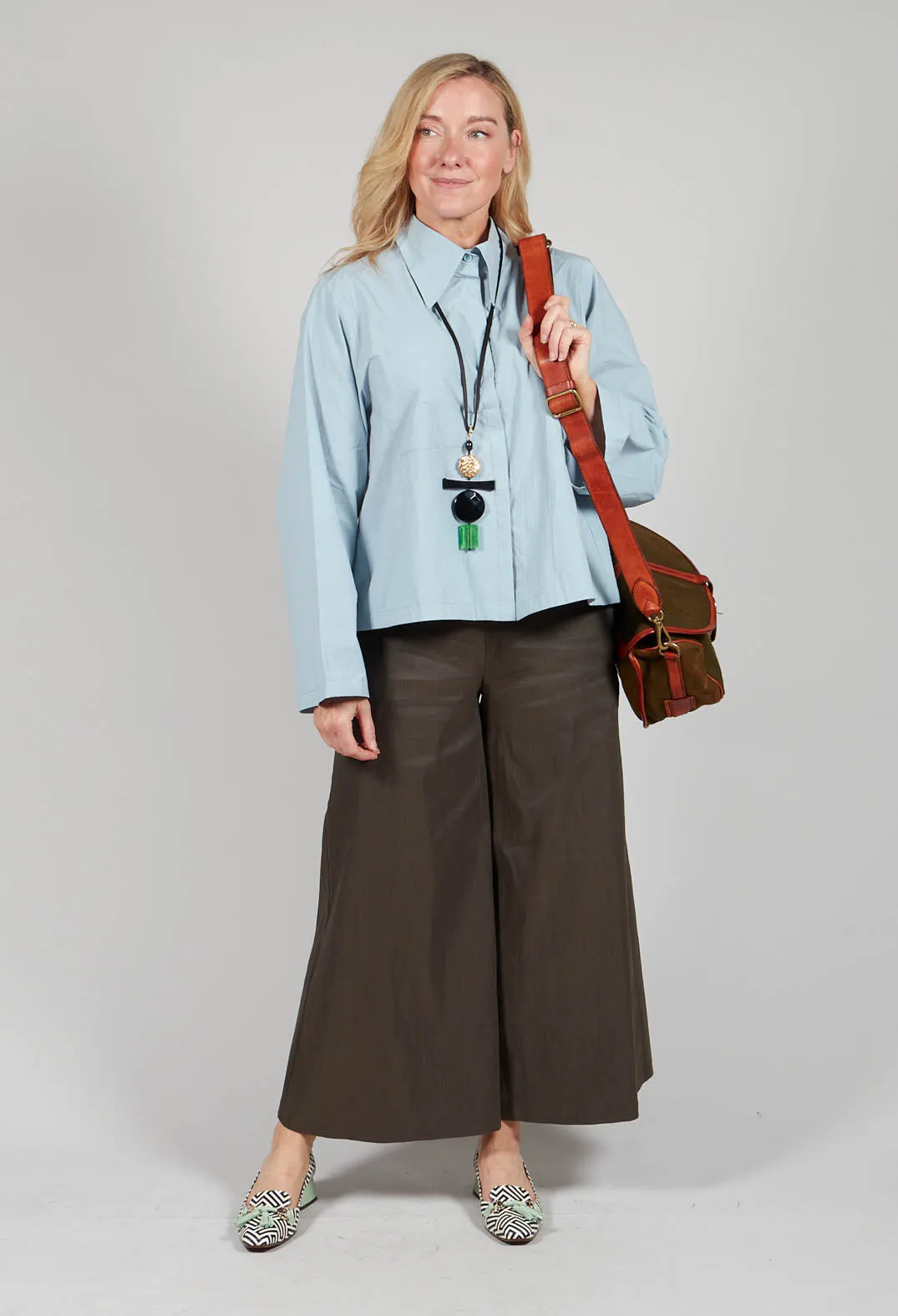 Culotte Trousers in Khaki