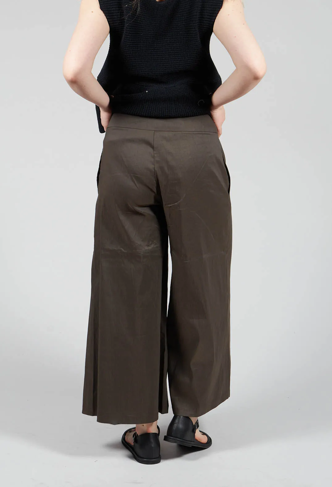 Culotte Trousers in Khaki