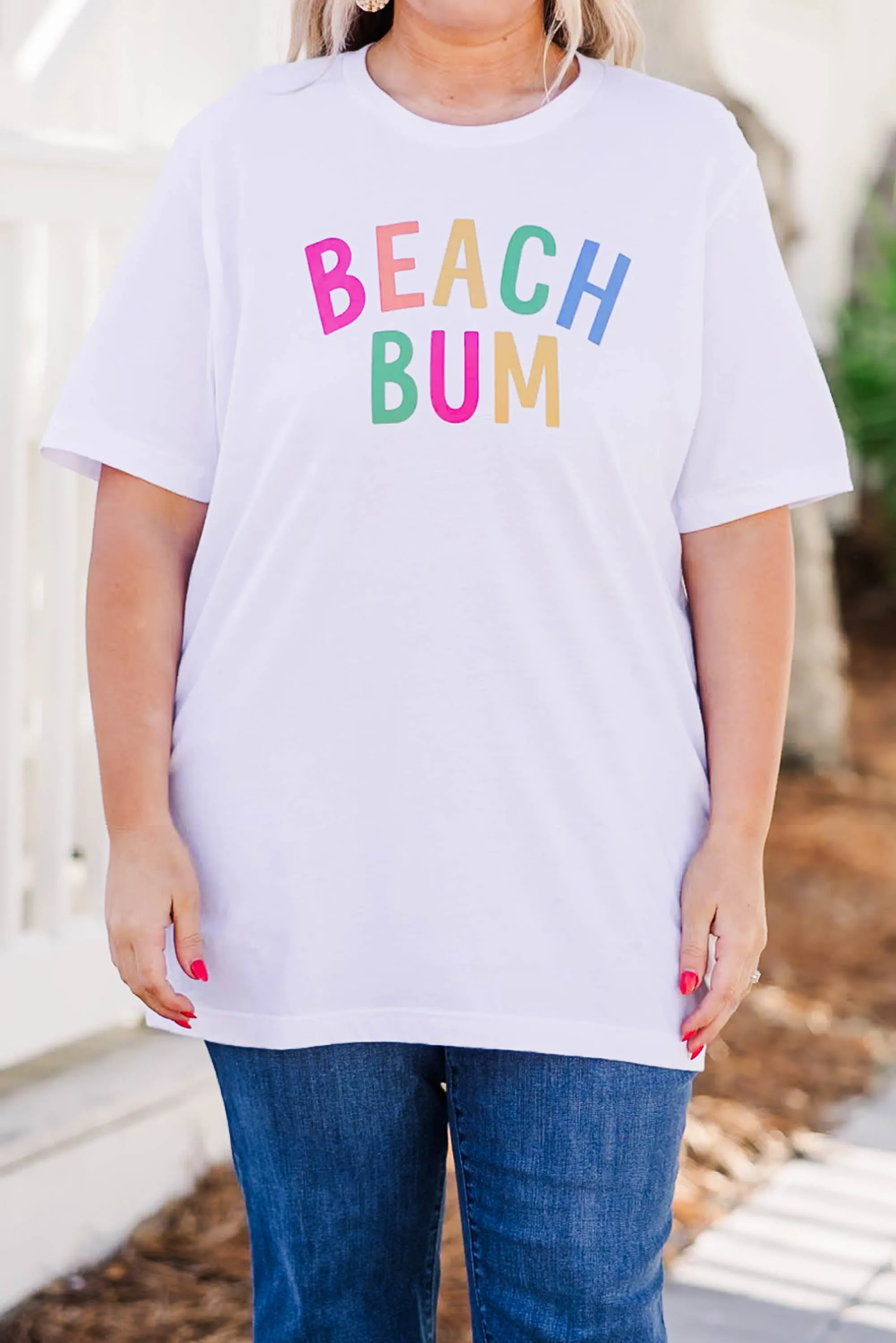 Down By The Coast Tee, White