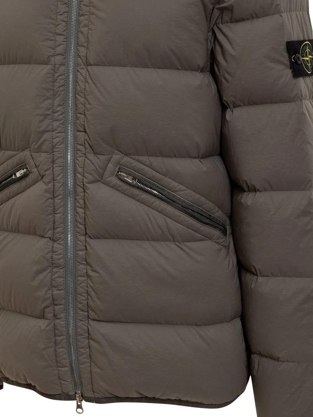 Down Jacket with Logo