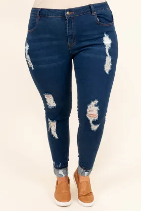 Down Memory Lane Jeans, Dark Wash