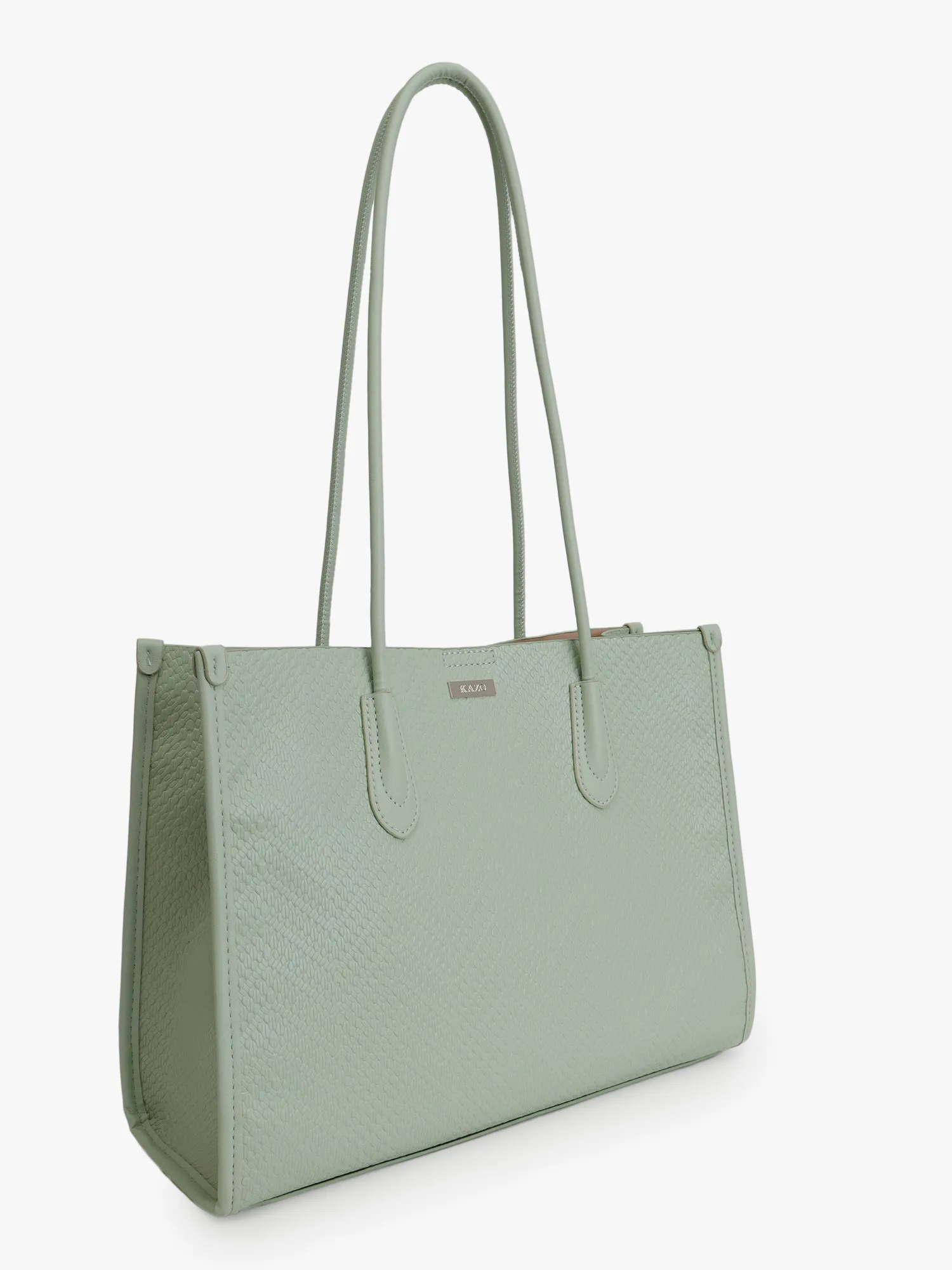 Effortless Textured Scarf Tote