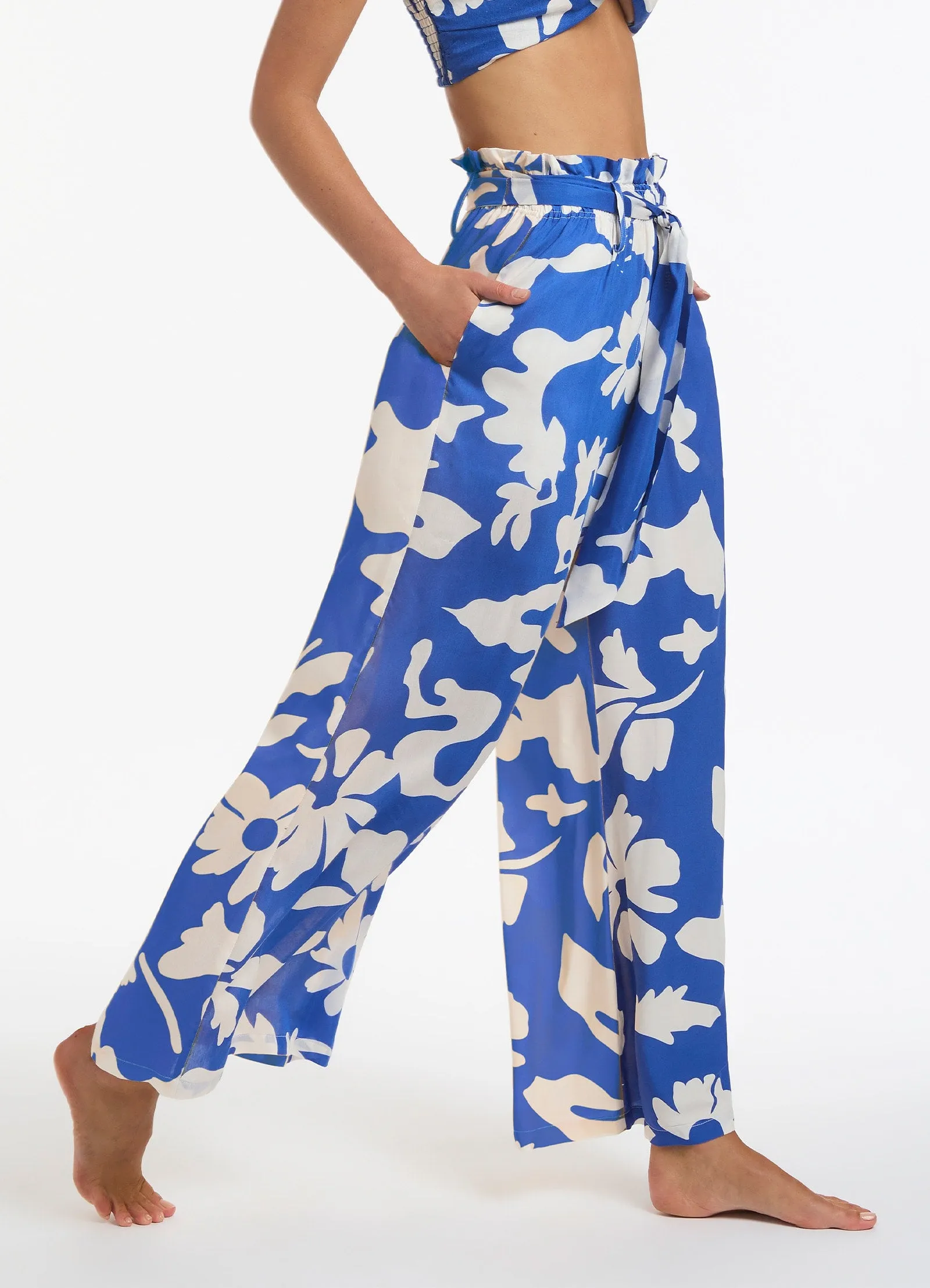 Emporio Flowing Pants - Sapphire