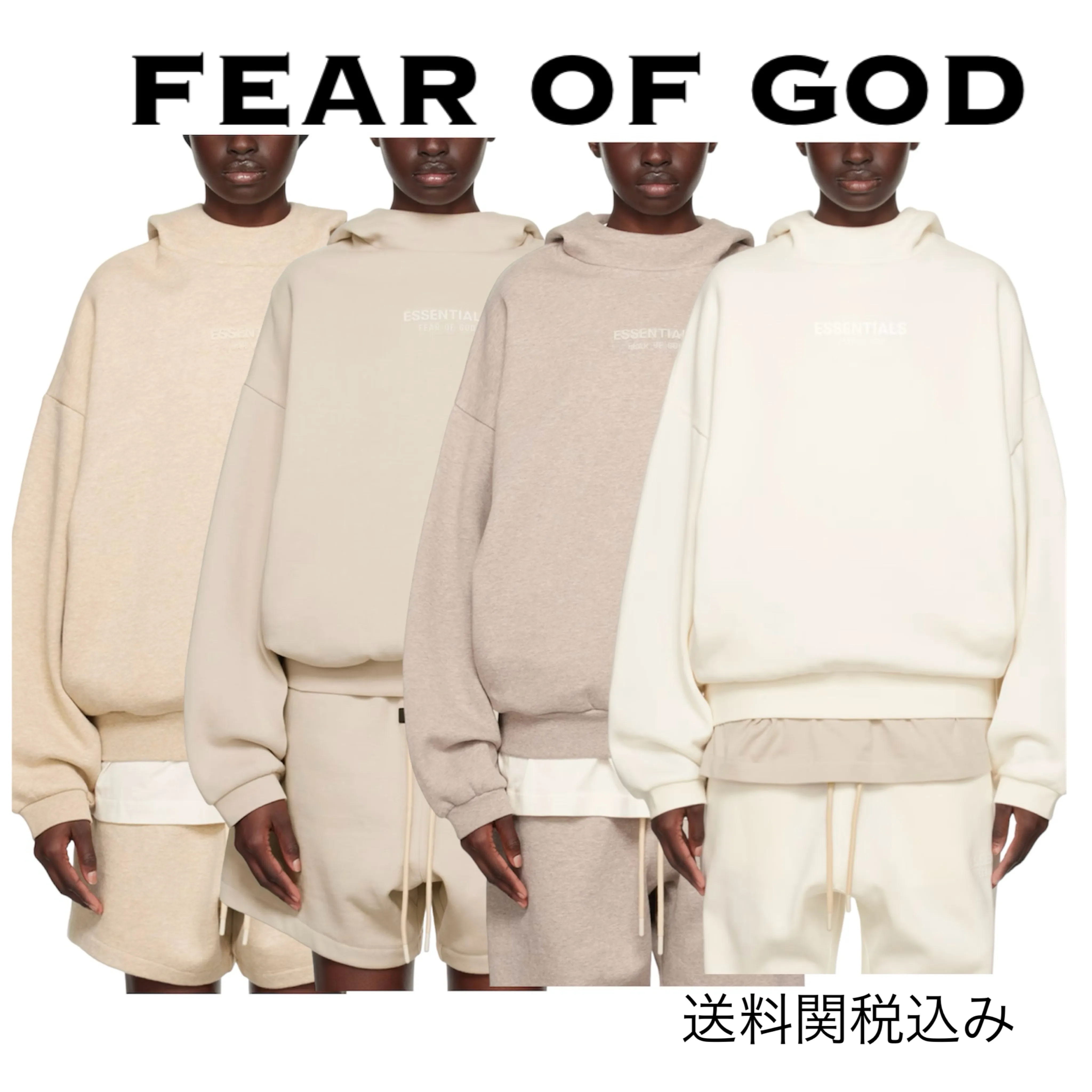 FEAR OF GOD  |Street Style Long Sleeves Plain Cotton Oversized Logo