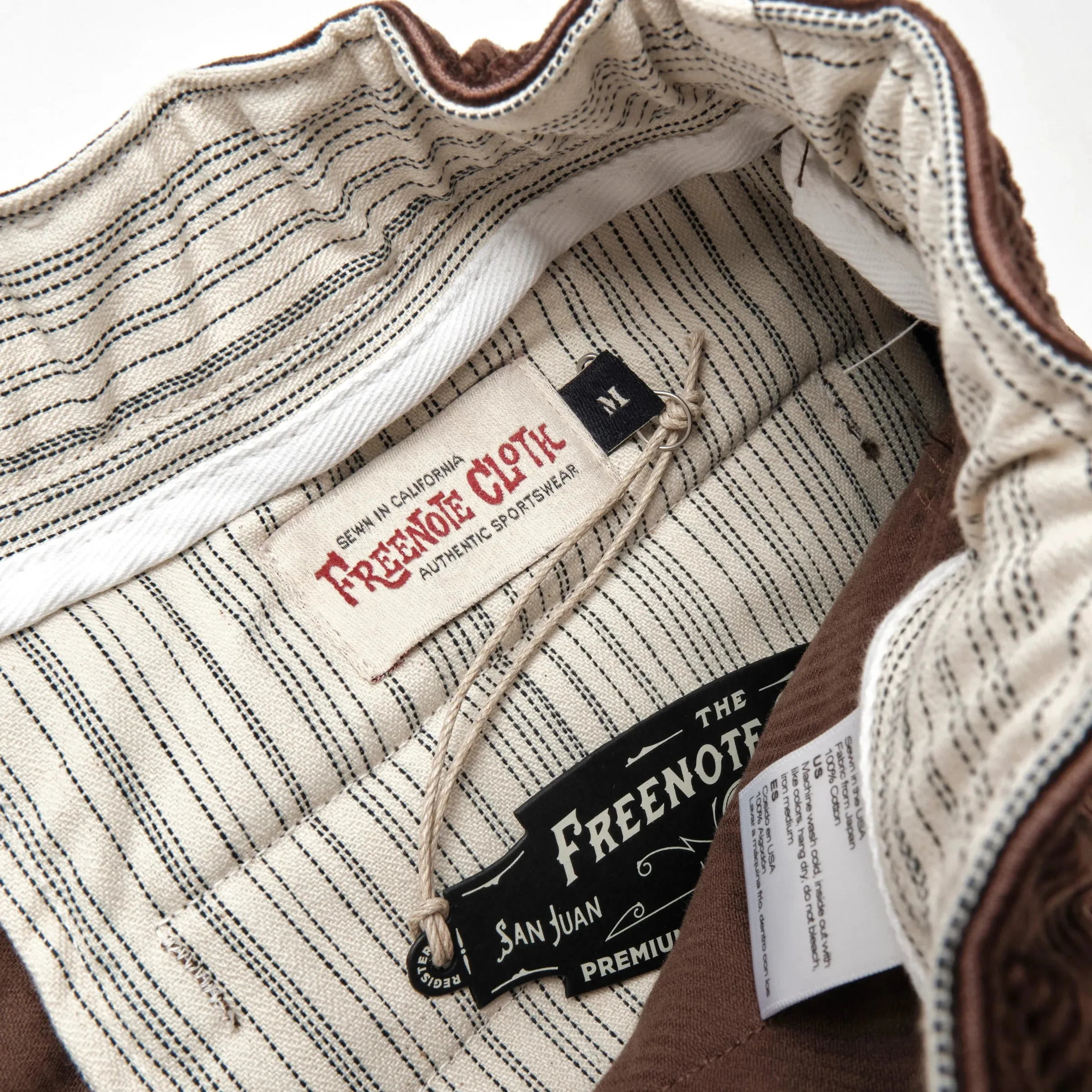 Freenote Cloth Deck Shorts - Brown Cord