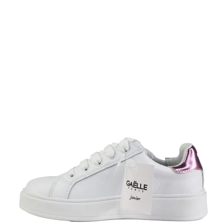 Gaelle CHLOE GS0024L Scarpe Bambina Sneaker Stringate Bianco Viola