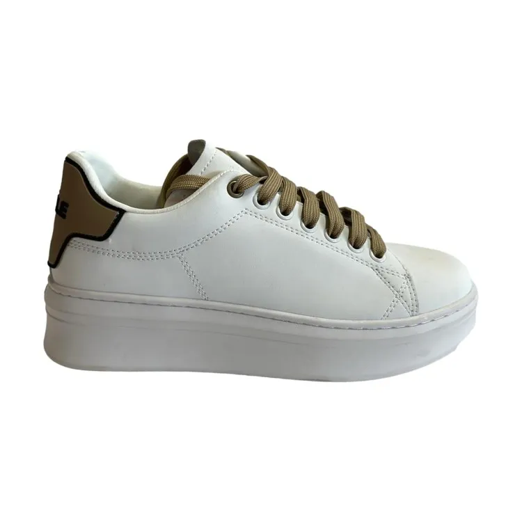 Gaelle Paris GACAW0013 ADDICT Sneaker Donna Stringate Bianco Marrone