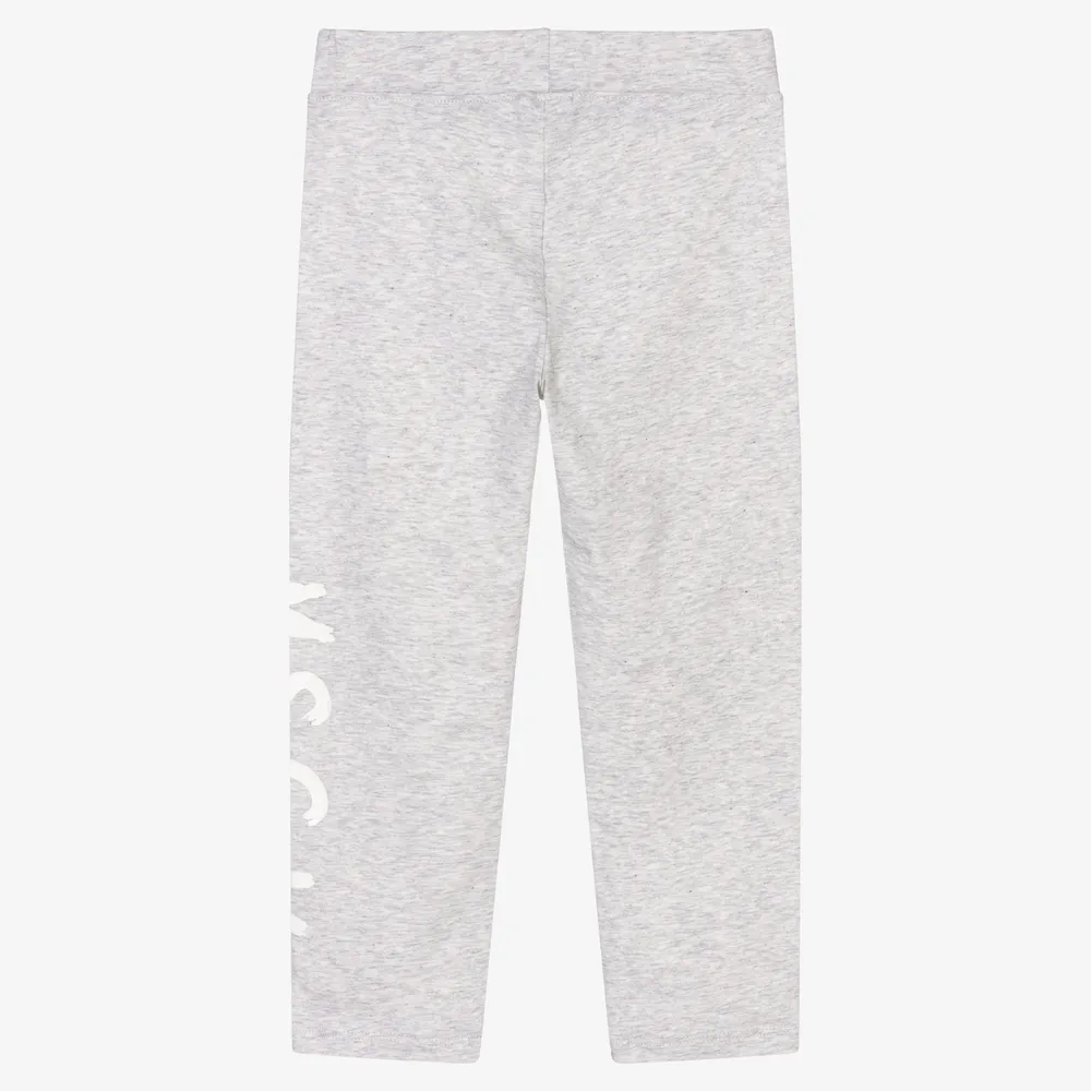 Girls Grey Cotton Leggings