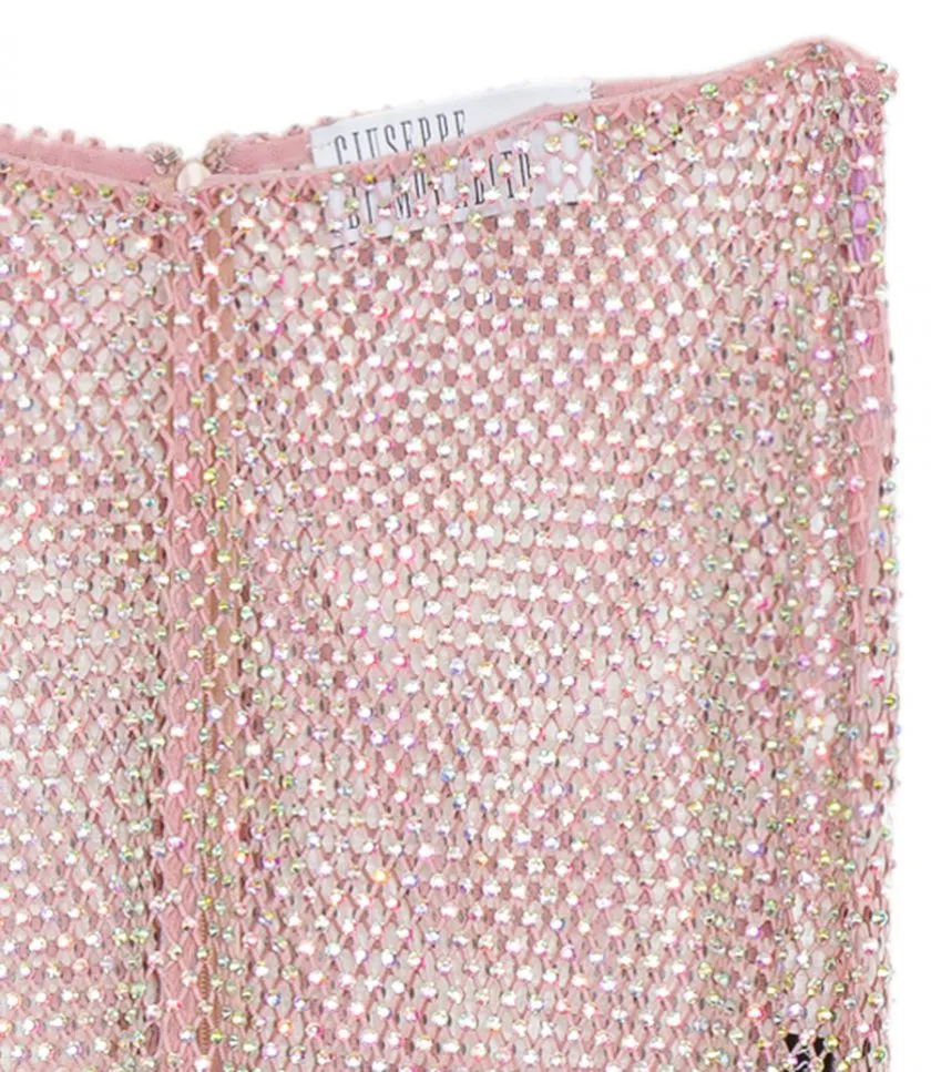 GIUSEPPE DI MORABITOCRYSTAL EMBROIDERED LEGGINGS